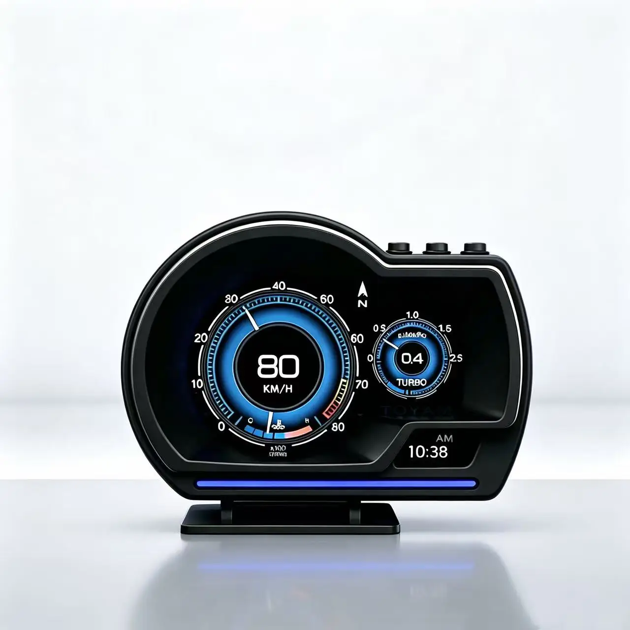 OBD2+GPS Dual System Car HUD Head Up Display Smart Gauge Speedometer Turbo RPM Water Temp Overspeed Alarm for Car Truck SUV