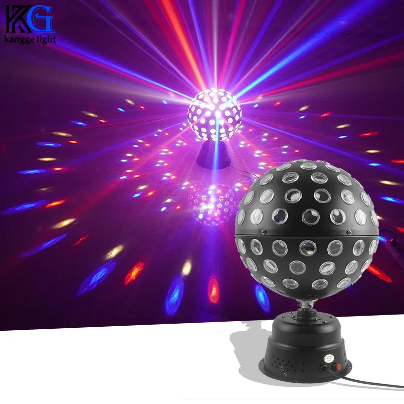 9 Color Rotating Magic Ball Light DMX512 Stage Light DJ Laser Light Sound Control Stage Effect Lighting For KTV Disco Party Bar