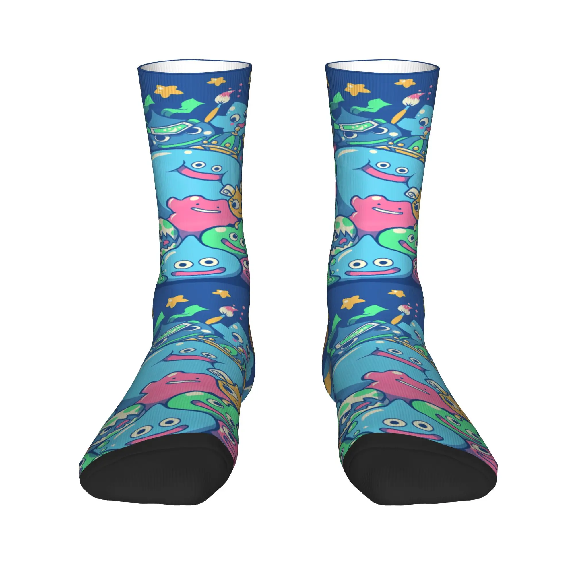 التنين كويست I و II HD 2D جوارب الرجال الجوارب لينة Kawaii الجوارب الربيع تشغيل الرياضة المضادة للانزلاق نمط الجوارب #2
