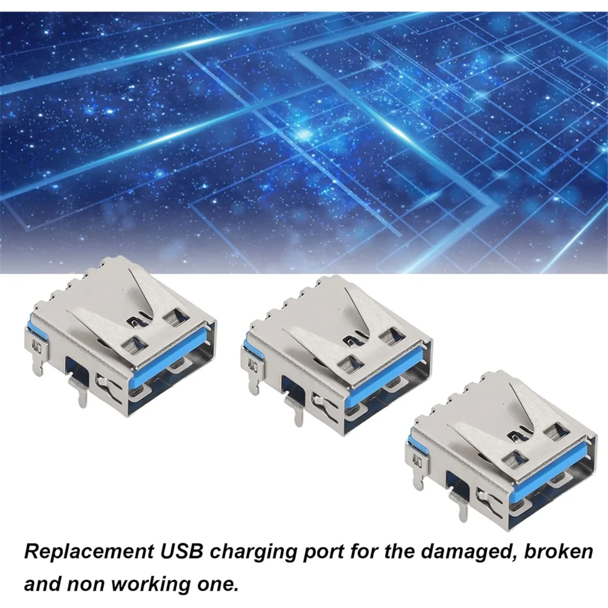 New 3C- Host USB Interface, USB Charging Port Replace Game Handle Charging Socket Port Repair Parts, for Console