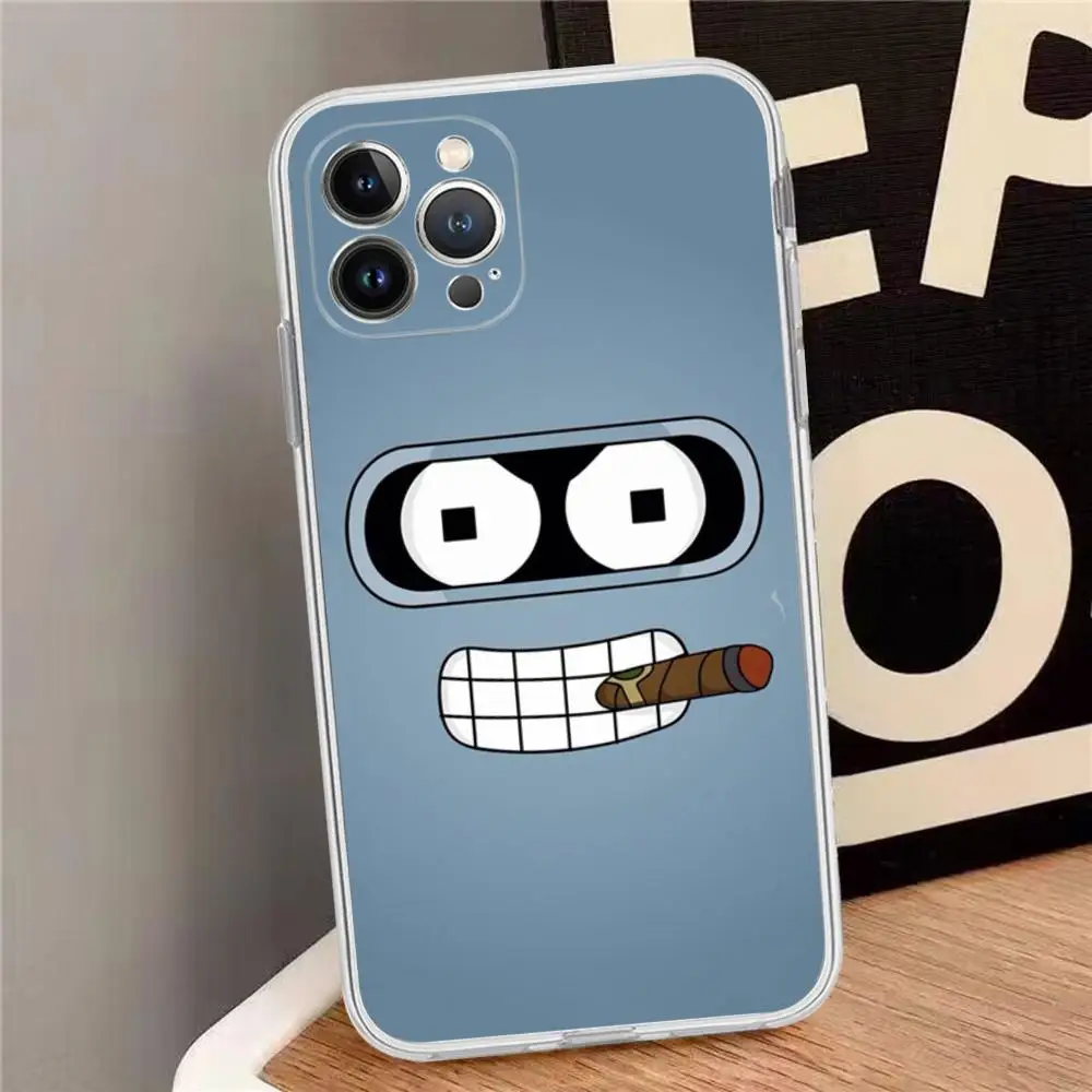 F-Futurama B-Bender Phone Case For iPhone 15 14 13 12 Mini 11 Pro XS Max X XR SE 6 7 8 Plus Soft Silicone Cover