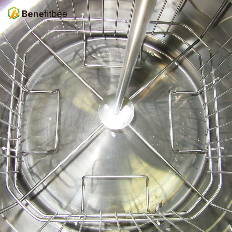 لوازم تربية النحل من الفولاذ المقاوم للصدأ مستخرج يدوي 4 إطار طرد مركزي للعسل #3