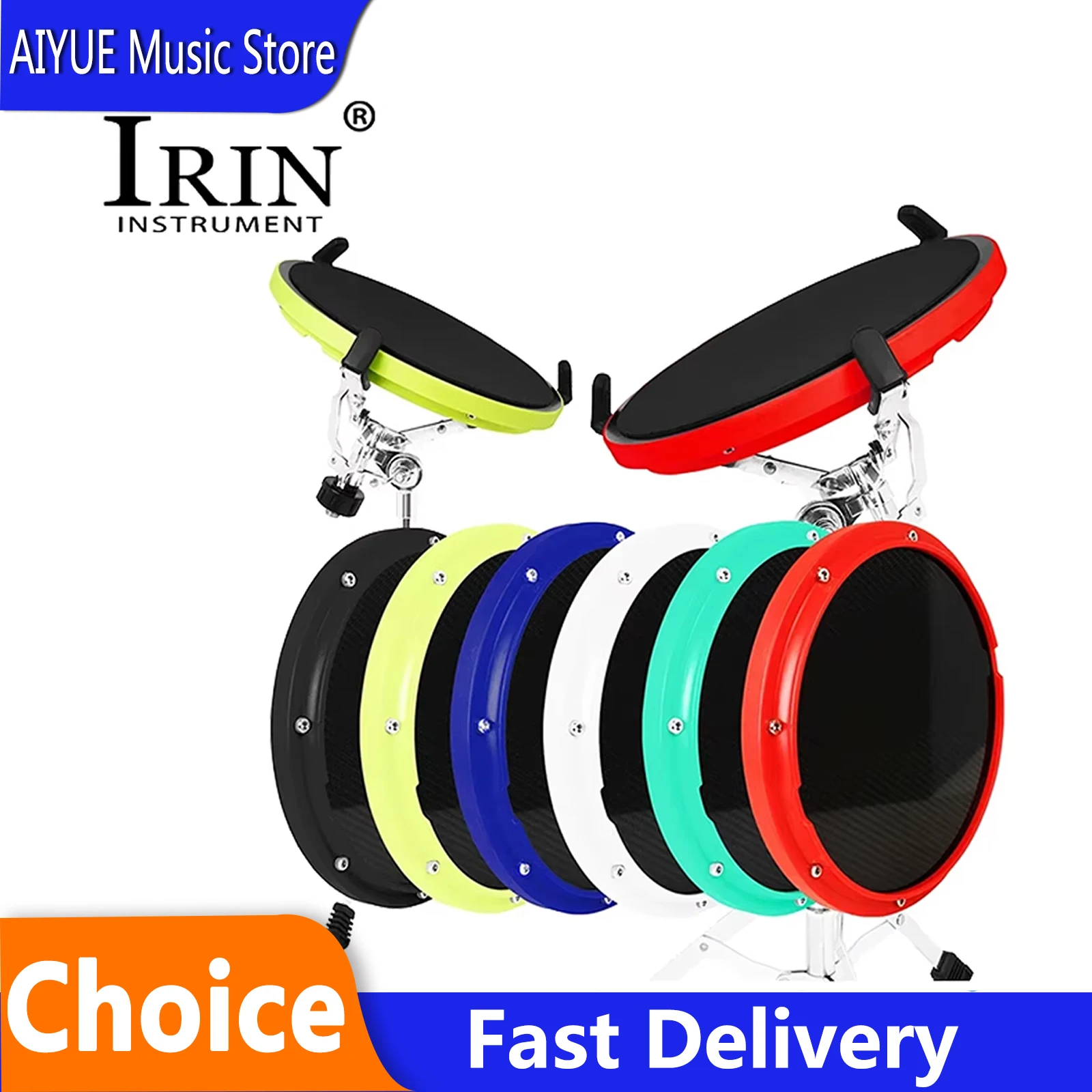 10-inch-carbon-fiber-dumb-drums-practice-pad-metronome-mute-noise-reduction-starter-beginners-practice-instruments-partss