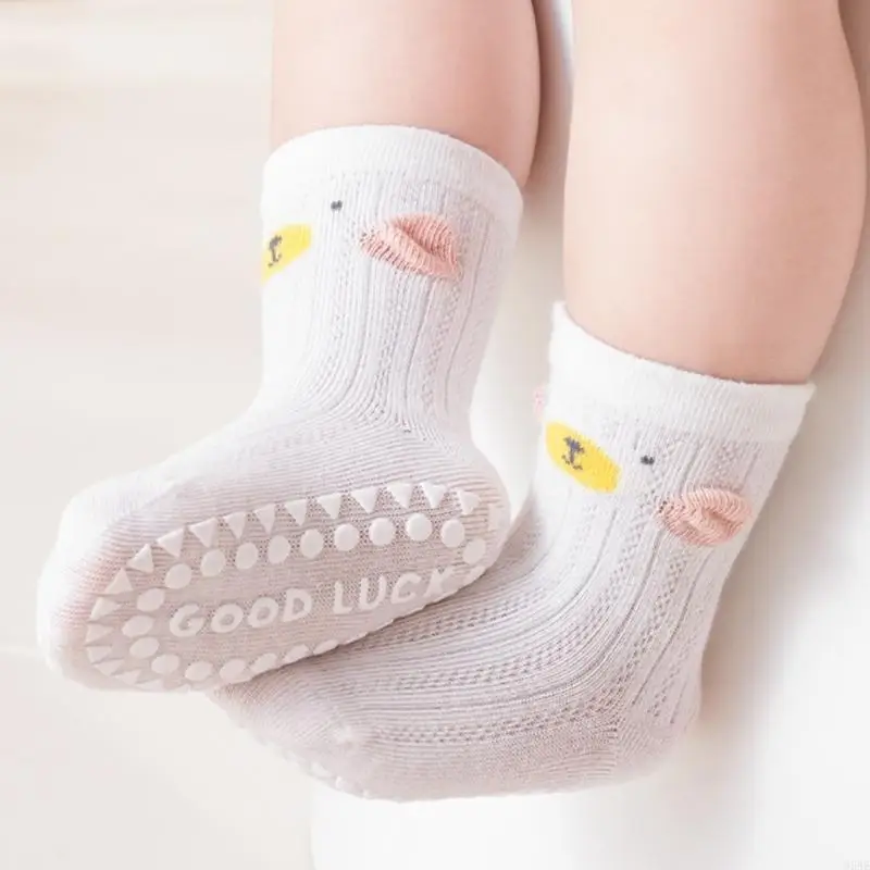95AE حزمة من 3 أزواج من جوارب الأطفال خفيفة الوزن بدون عظم جوارب ناعمة ومسامية للرضع للارتداء اليومي والحفلات