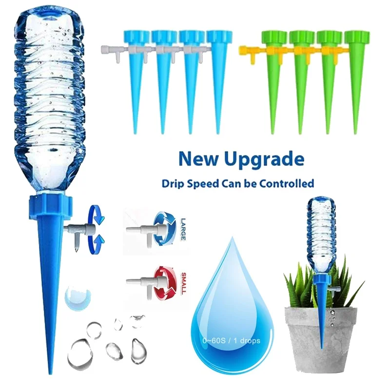 8Pcs Newly Upgraded Automatic Watering Device with Switch Control Valve Water Seepage Drip Irrigation