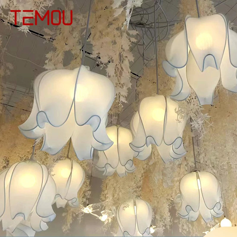 

TEMOU Modern Wedding Lamp Festival Lights Atmosphere LED Light for Party Stage Road Lead Little Fresh Flower Background Decorat