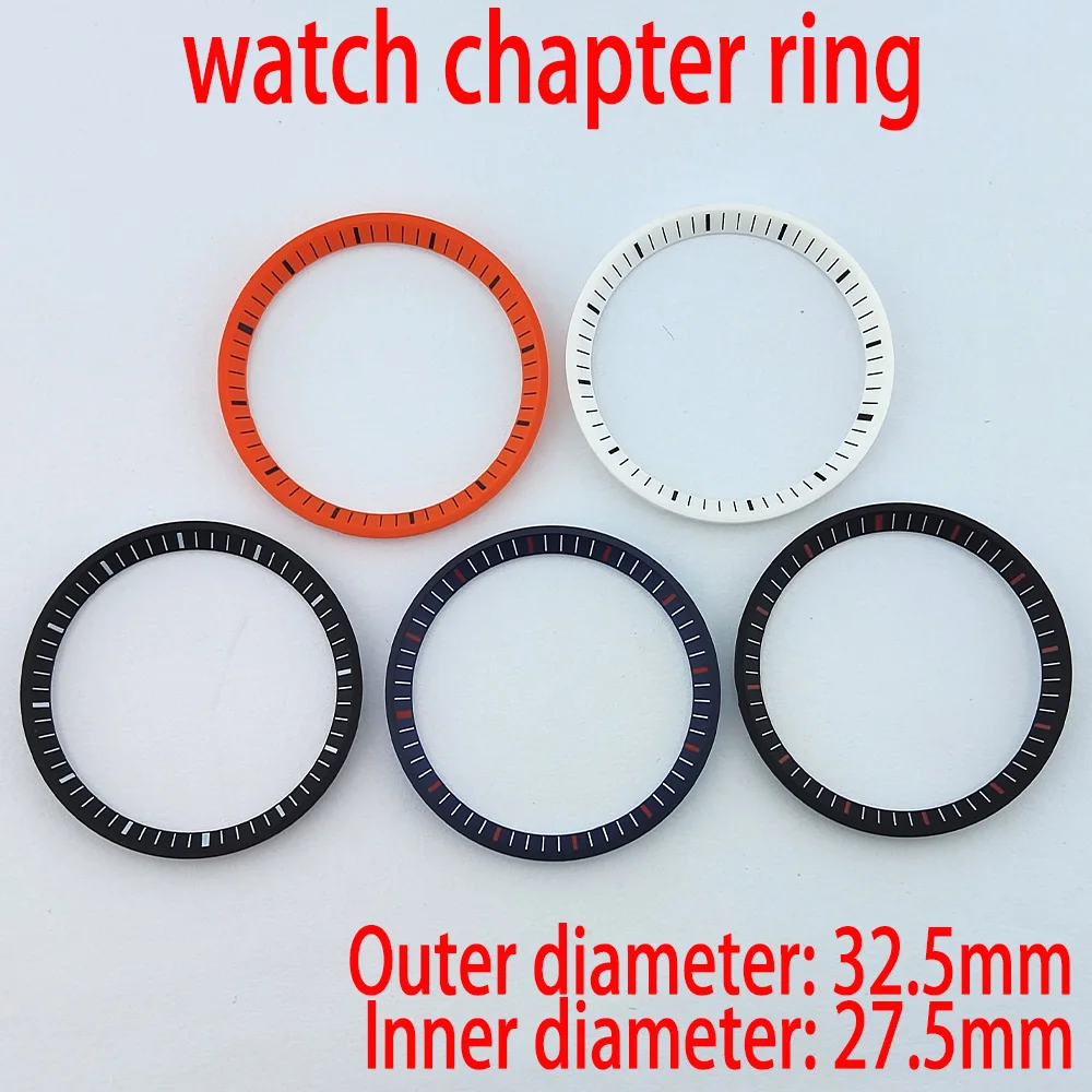 OD：32.5mm ID：27.5mm Hard Plastic Watch Chapter Ring Fit For NH35 NH36 Watch Case Abalone Watch Case Parts