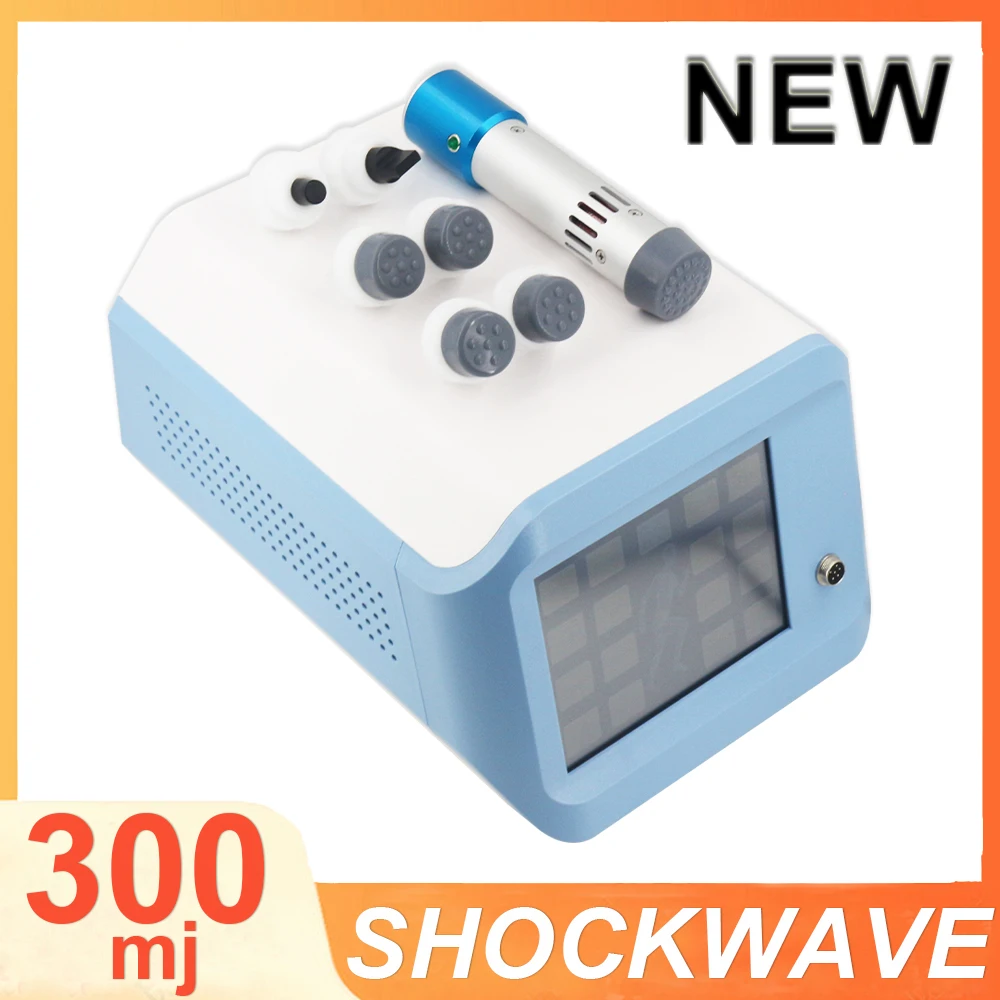 300MJ Shockwave Therapy Machine With 7 Heads ED Treatment Muscle Massage Relieve Limb Pain Deep Massage Fatigue Relax