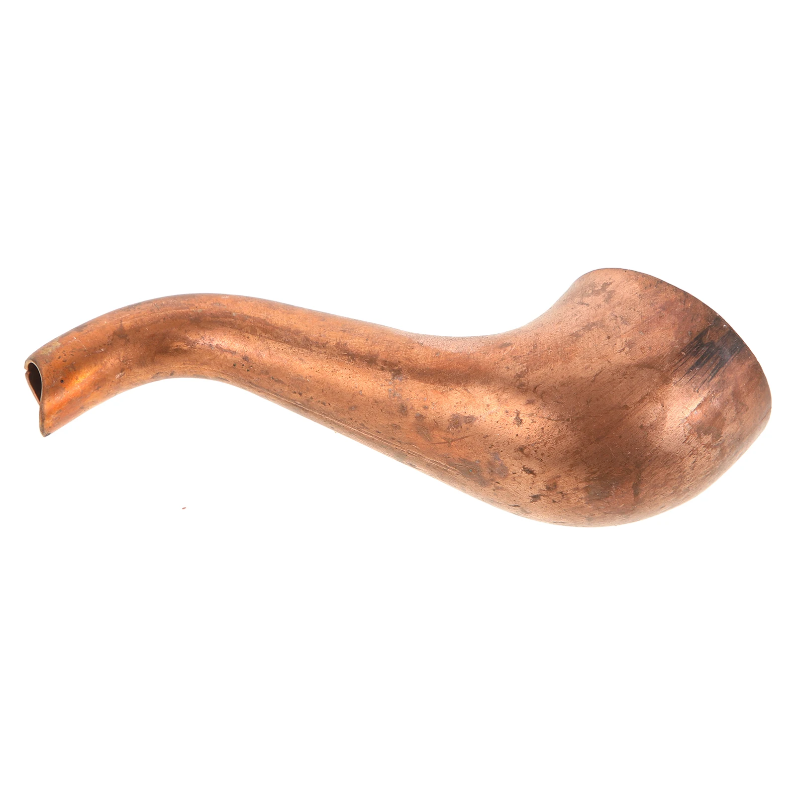 

Copper Teapot Spout 11.5cm Long Curved Pouring Component Replacement Water Kettle Part Metal Accessories