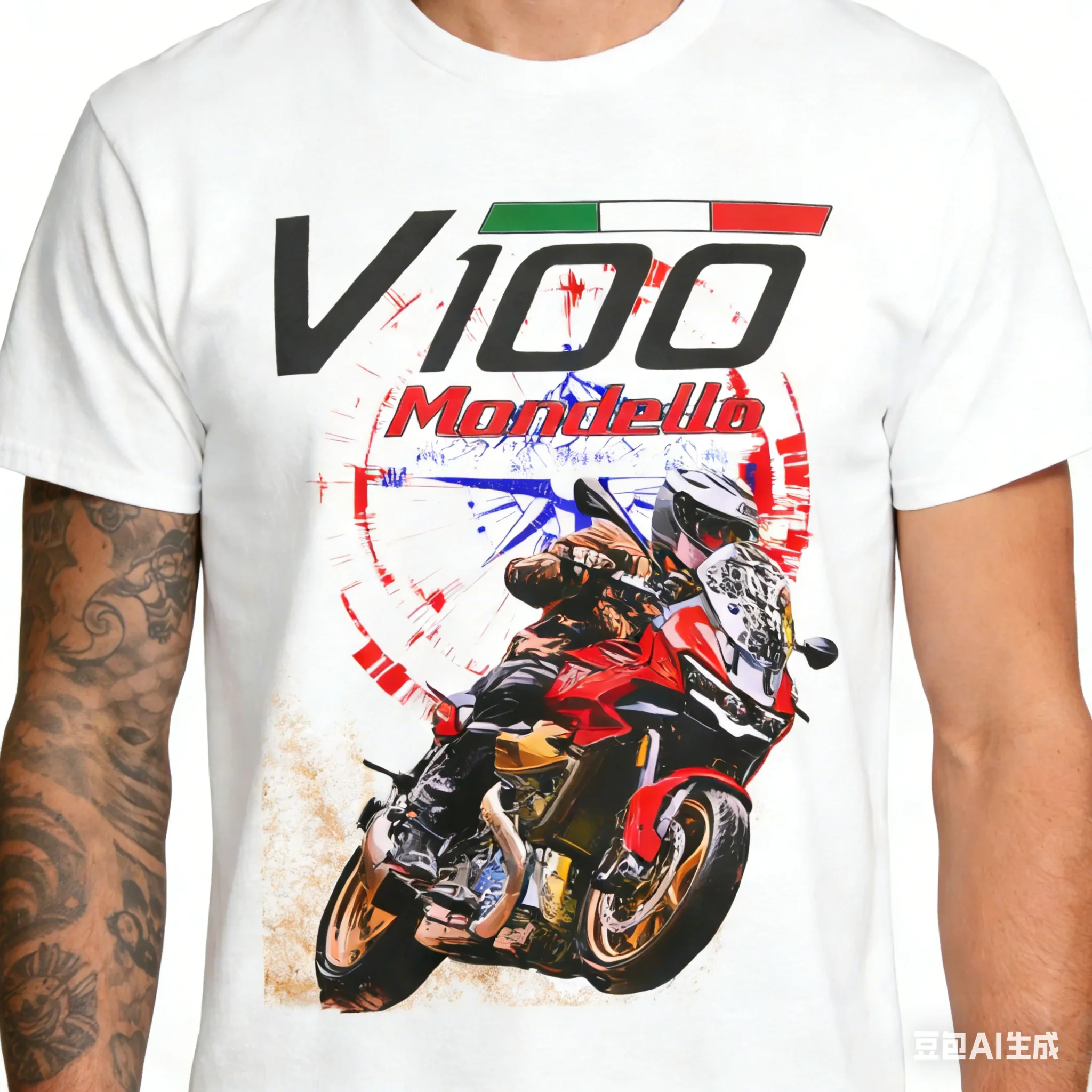 

Мужская хлопковая футболка MOTO GUZZI V100, повседневный топ весна-лето 2026, уникальный принт, незаменимая вещь для дома, прогулок и вечеринок