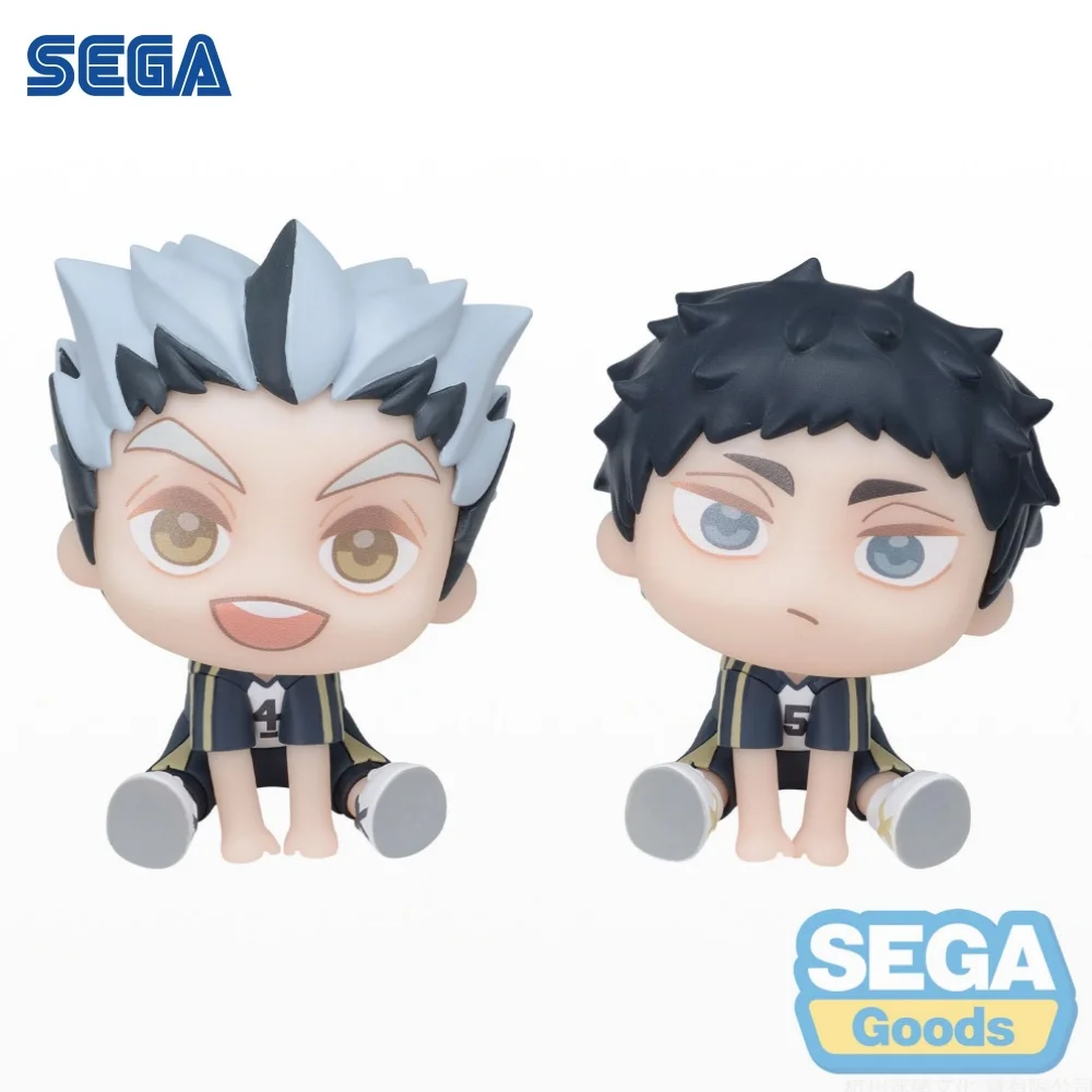 SEGA Haikyuu Anime QyuruMe Kotaro Bokuto Akaashi Keiji Action Figures Model Figurine Original Figuarts Birthday Decoration 6cm