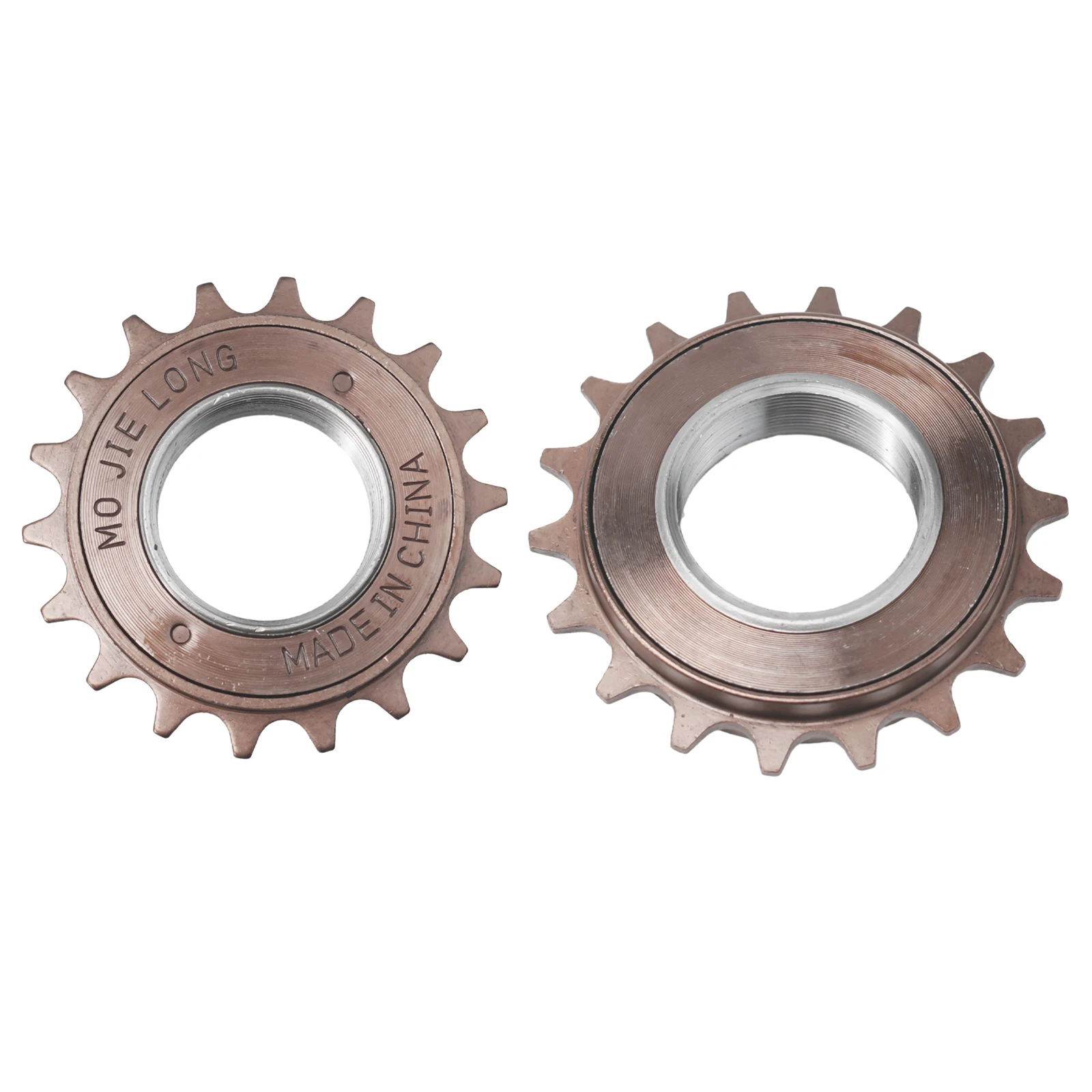 Brown Steel Single Speed Cog Sprocket for 35mm 12 x 18 Freewheel Bicycle with 16T Cog Removable Flywheel and Single Speed Design