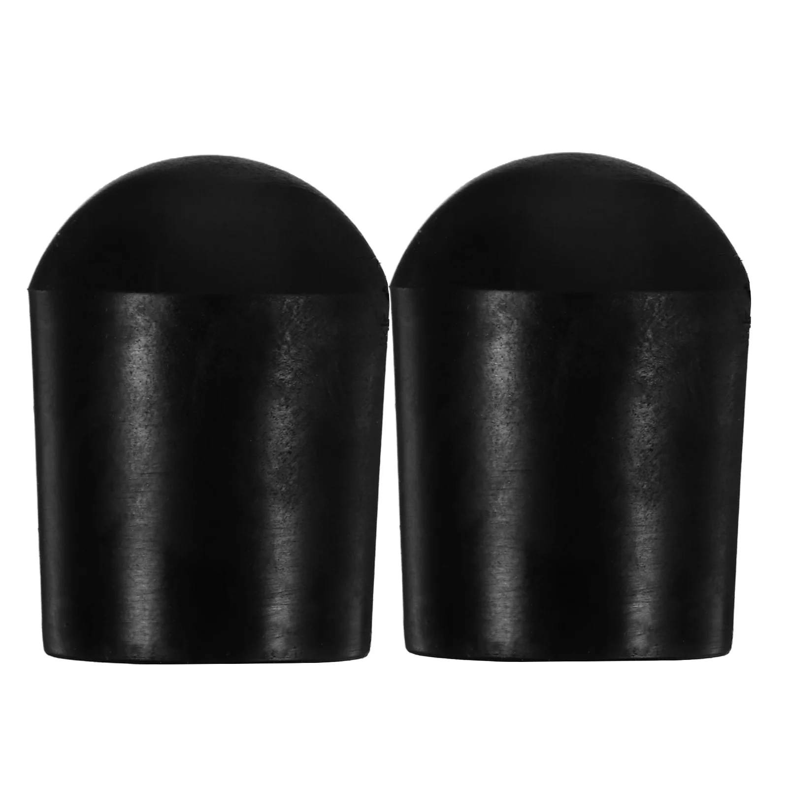 

2 Pcs Bass Tail Post Anti-slip Pad Double Accessories Endpin Rubber Caps Mini Head Protector Black Tips