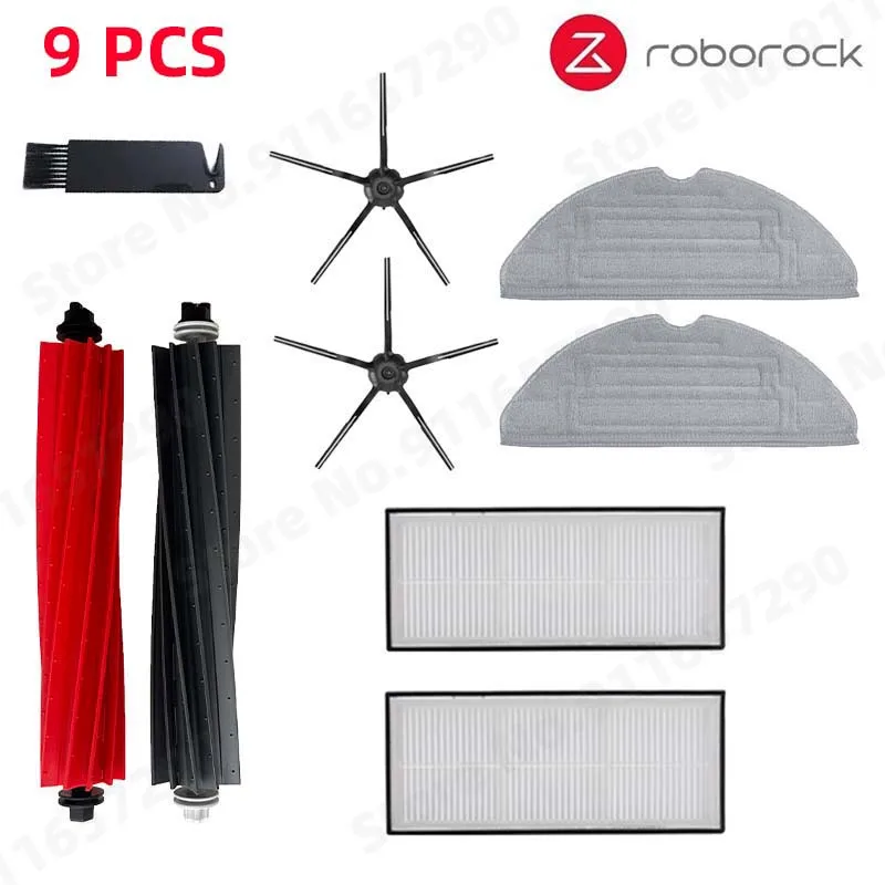 Hauptseitenbürste Mopp Hepa-Filter Staubbeutel Reinigung Rollbürste für Roborock S8 PLUS S8+ S8 Pro Ultra Roboter-Staubsauger-Zubehör