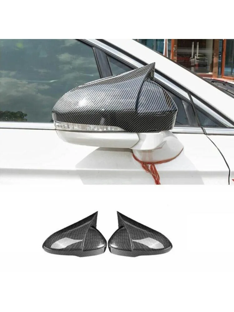 For Ford Mondeo/Fusion 13 - 2020 Case Trim Carbon Fiber Horn Mirror -