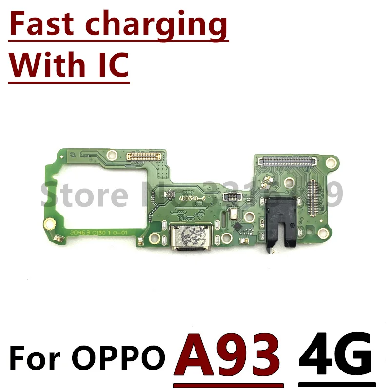 Original For OPPO A93 A93s A73 5G A53 A53s 4G 5G A33 Fast Charging Type-C USB Connector Board Dock Flex Cab