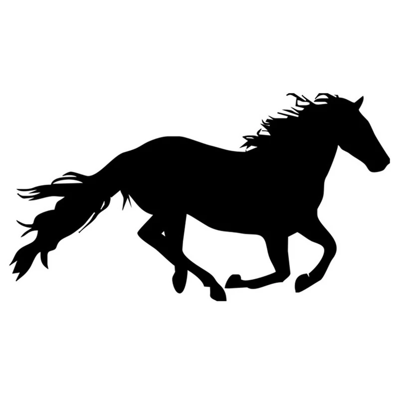 CS-12154# Running Horse Gallop Vinyl Decal Car Sticker Waterproof Auto Decors For Truck Bumper Rear Window Laptop