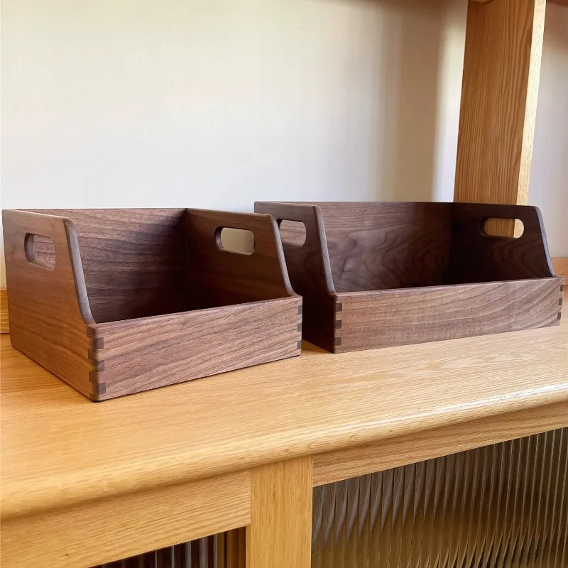

‌Solid Wood Desktop Organizer, Office Desk Storage Box, Entryway Catch-All Tray, Farmhouse Chic Decorative Accent