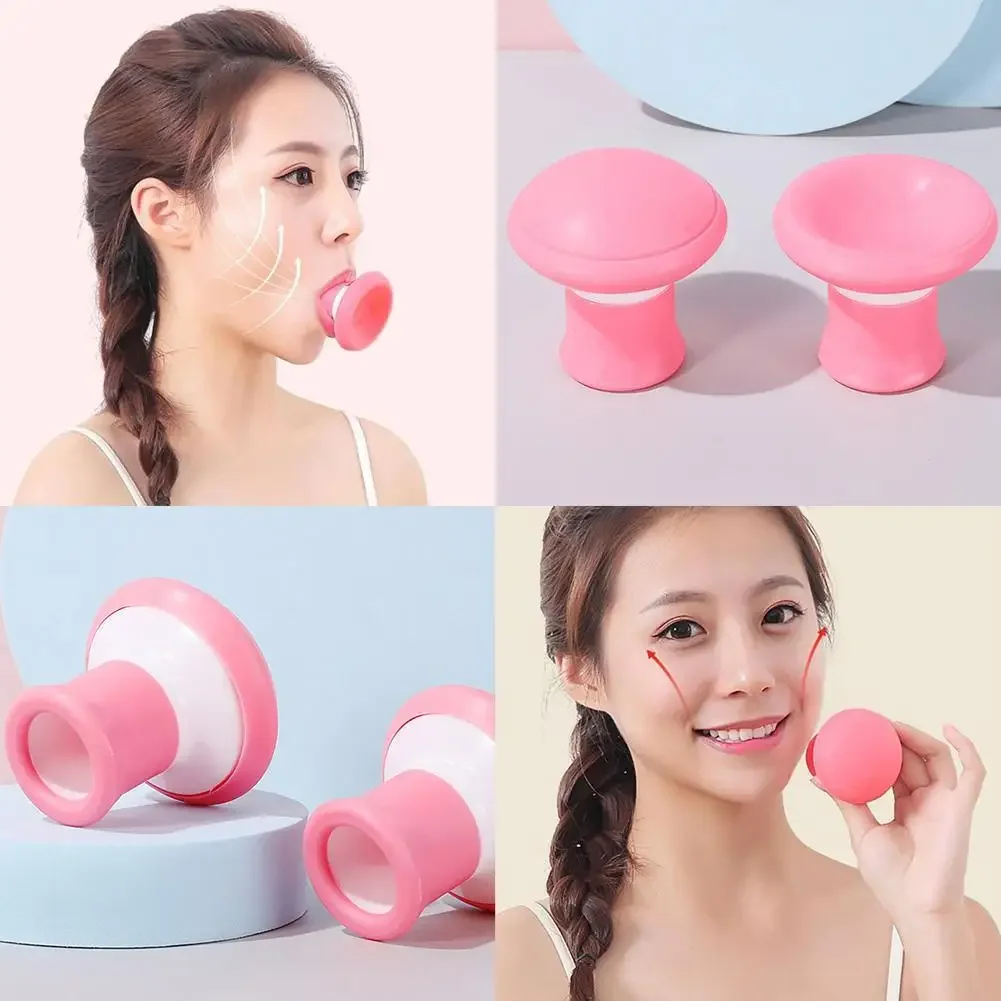 Silicone Jawline Exerciser Lifting Firming Face Double Chin Remover Ball Breathing Trainer Slimmer Muscle Training Face Lift