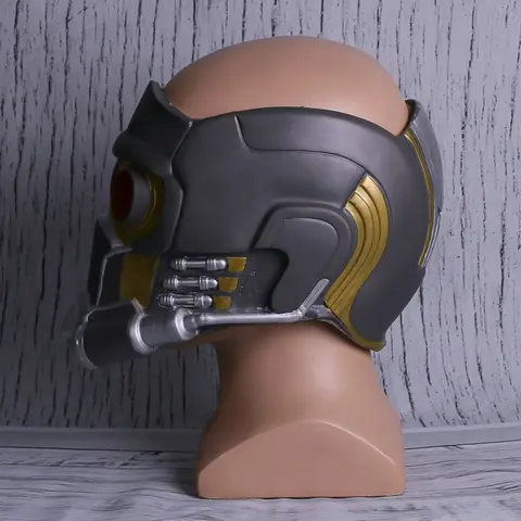 Cosplay Star Lord LED casque masque en Latex guerre infinie Peter Jason Quill masque LED accessoires de super-héros fête d'halloween