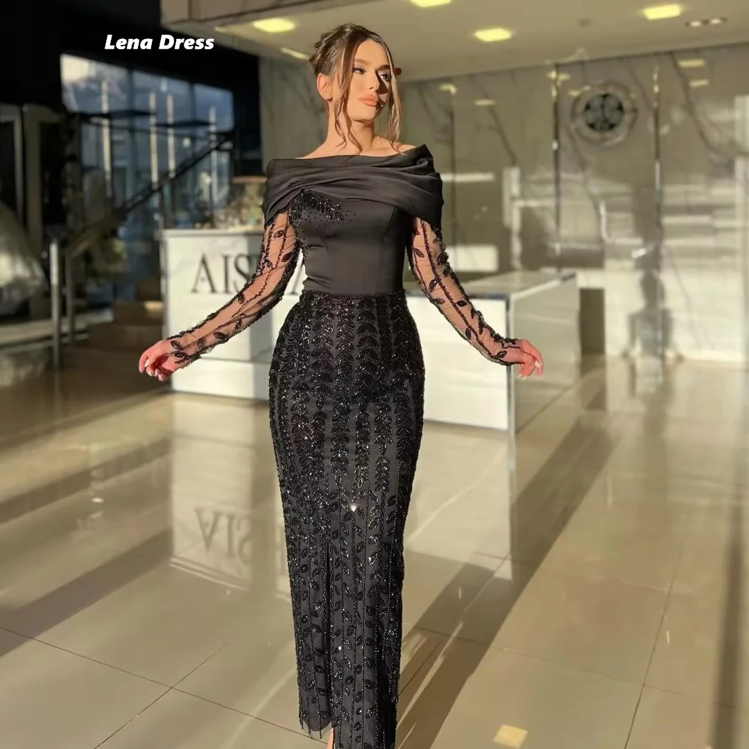 ladies elegant evening dresses Slim Crme Dress| Evening XXL / CREME / Satin line skirt Ladies Best Evening Outfits Ladies