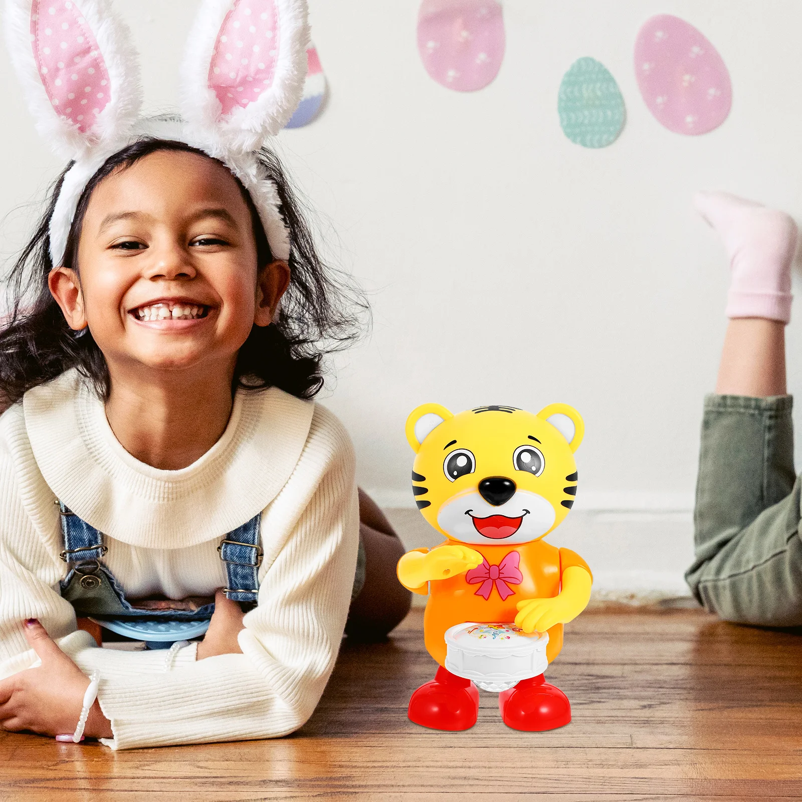 روبوت للأطفال الرضع التفاعلية الموسيقية الرضع تعلم الحيوان الشكل الغناء طبل اللعب متعة للأطفال لمدة 0-3 أشهر #5