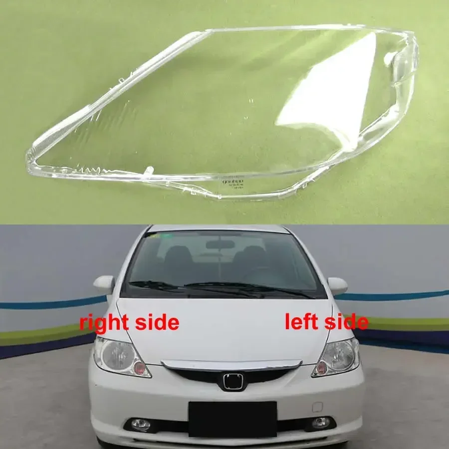 For Honda Fit Jazz Sedan 2003-2007 Car Accessories Headlight Housing Shell Lens Transparent Headlamp Cover Plexiglass