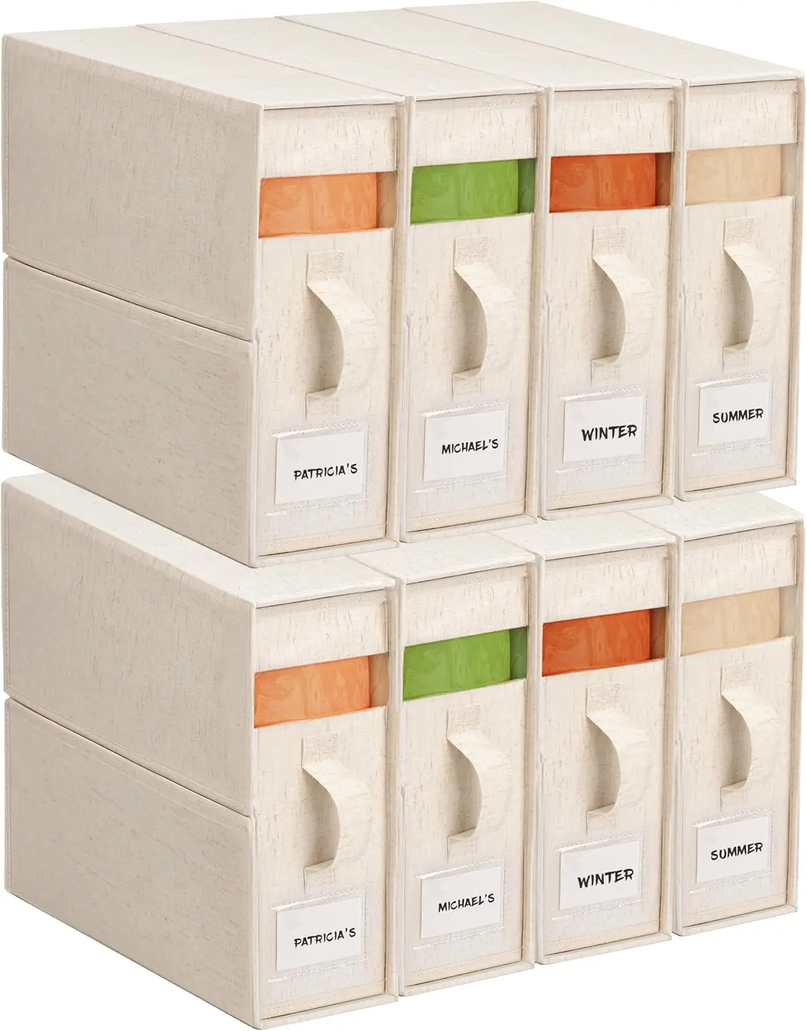 

Foldable Linen Storage Box with Clear Window - King/Queen Size Bedding Organizer, Dustproof & Space-Saving