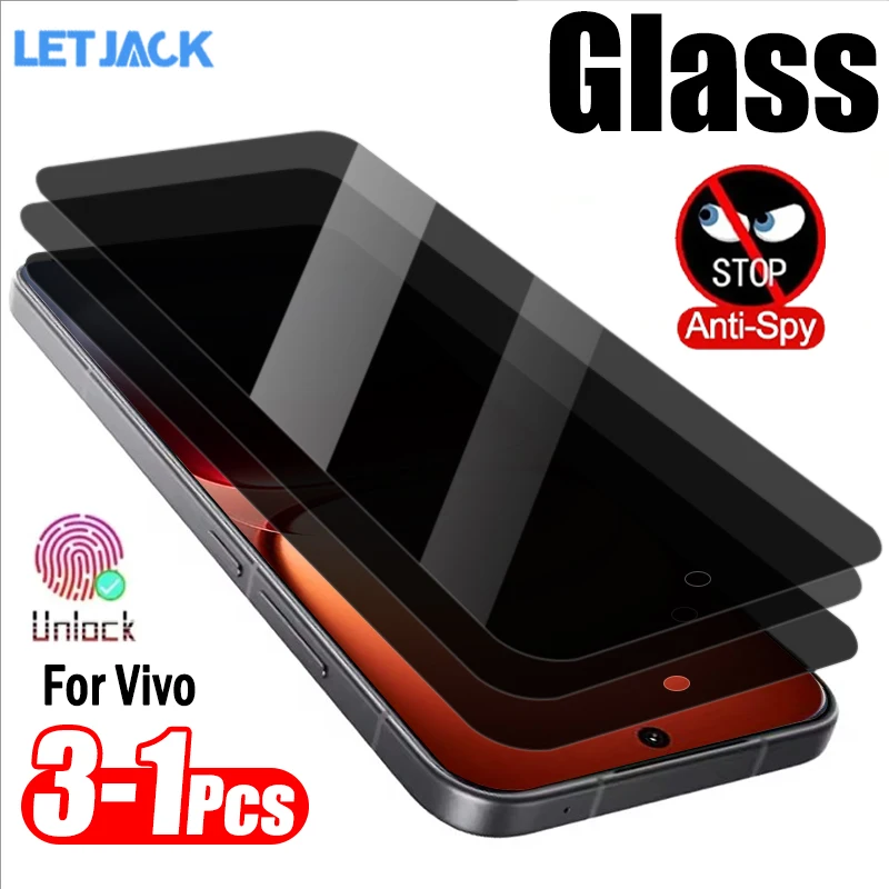 

1-3Piece Privacy Screen Protector for Vivo iQOO 15 6.85" Anti-spy Tempered Glass for Vivo iQOO 13 6.82" Unlock Protective Film