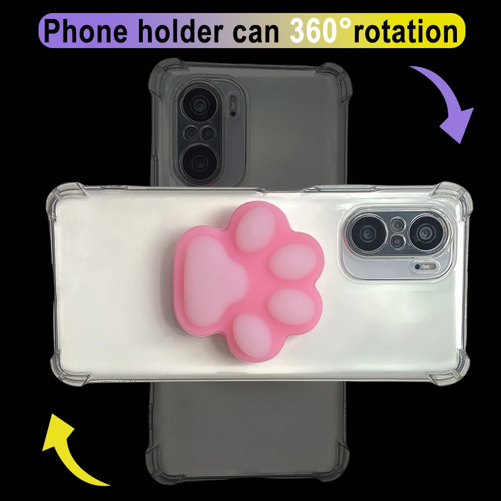 Grippopso Silicone Sockets Griptok Phone Holder Cat\'s Claw Finger Ring Holder Grip Stand Cellphone Accessories bracket