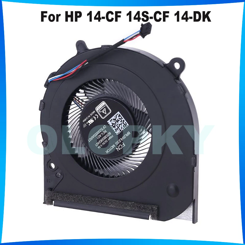 

6033B0062501 For HP 14-CF 14S-CF 14-DK 14-CK Laptop Coolers Radiator HeatSink FAN L23192-001 NS85B13-17K23