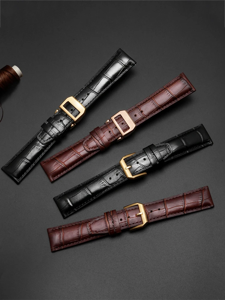 Подходит для часов IWC из натуральной кожи, мужские португальские Porto Fino Mark 18/20 Pilots
