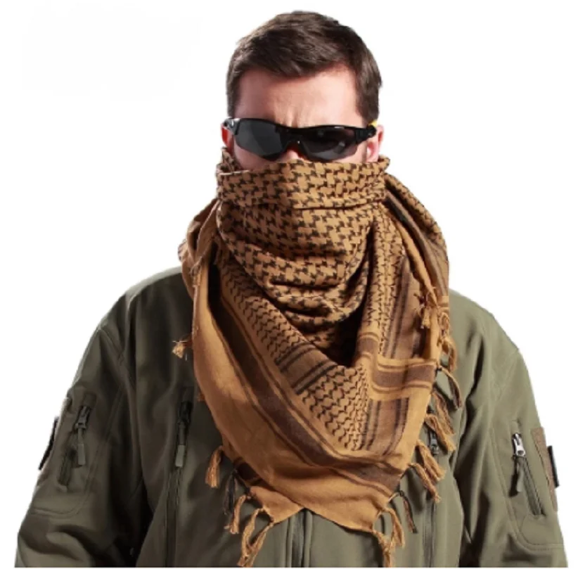 Thick Muslim Shemagh Tactical Desert Arab Scarves Men Women Winter Windy Military Windproof Hiking Scarf