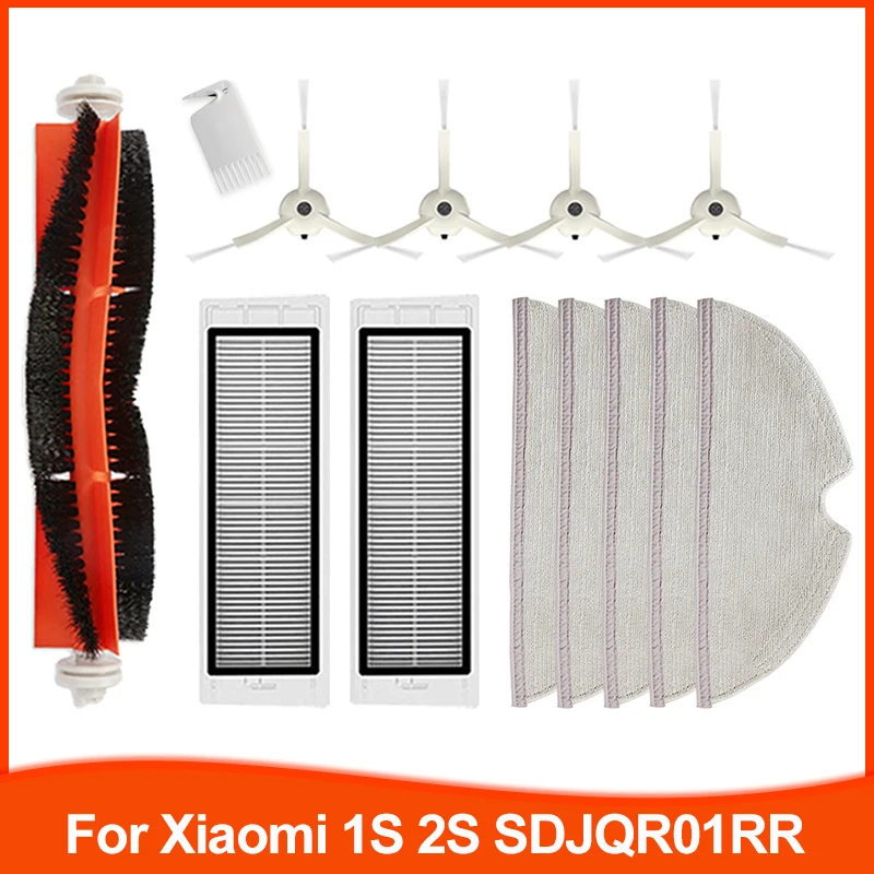 แปรง Rag ตัวกรอง Hepa สำหรับเครื่องดูดฝุ่น Xiaomi 1S SDJQR01RR สำหรับ Roborock S50 S5 Max S6หุ่นยนต์เปลี่ยนอุปกรณ์เสริม