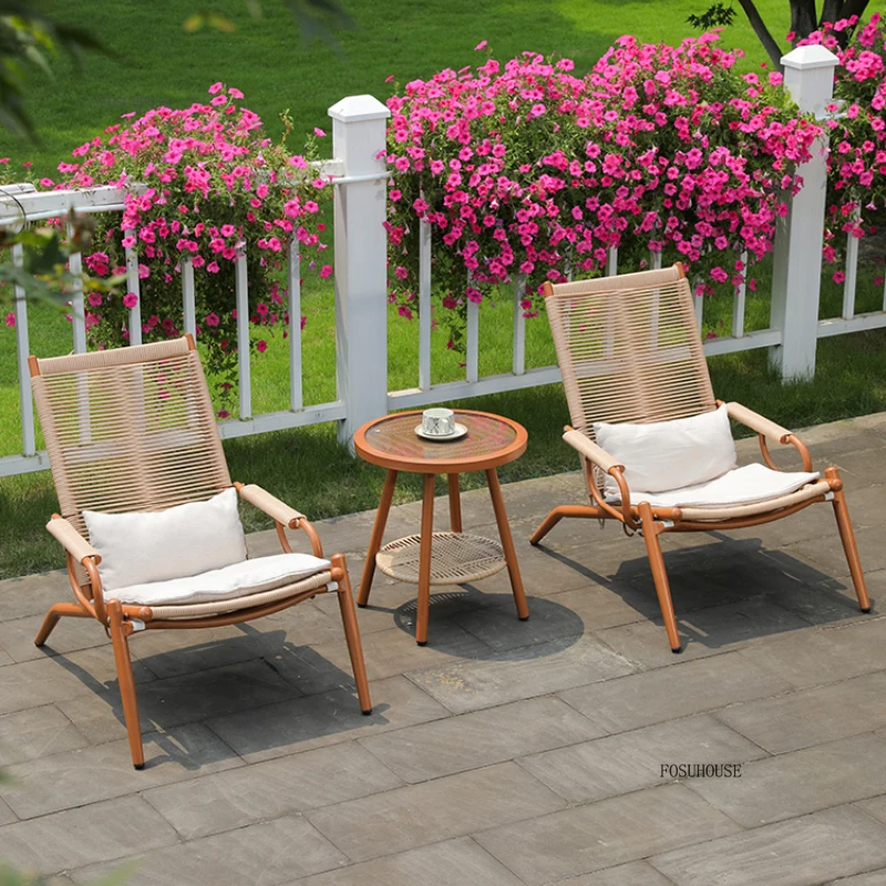 

Customizable Multifunctional Folding Sun Loungers Balcony Lazy Back Lounge Chair for Outdoor Furniture