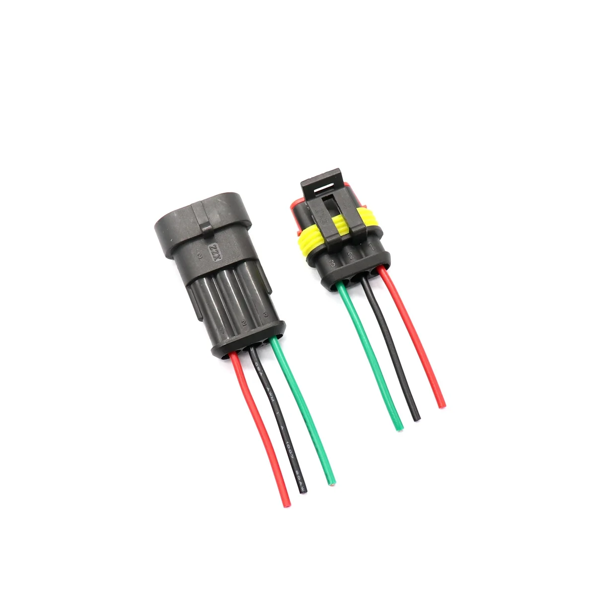 

3-Pin Ip67 Waterproof Wire Connectors For Car Motorcycle Wiring Terminal Cable Plug Auto Ignition System Engine Parts