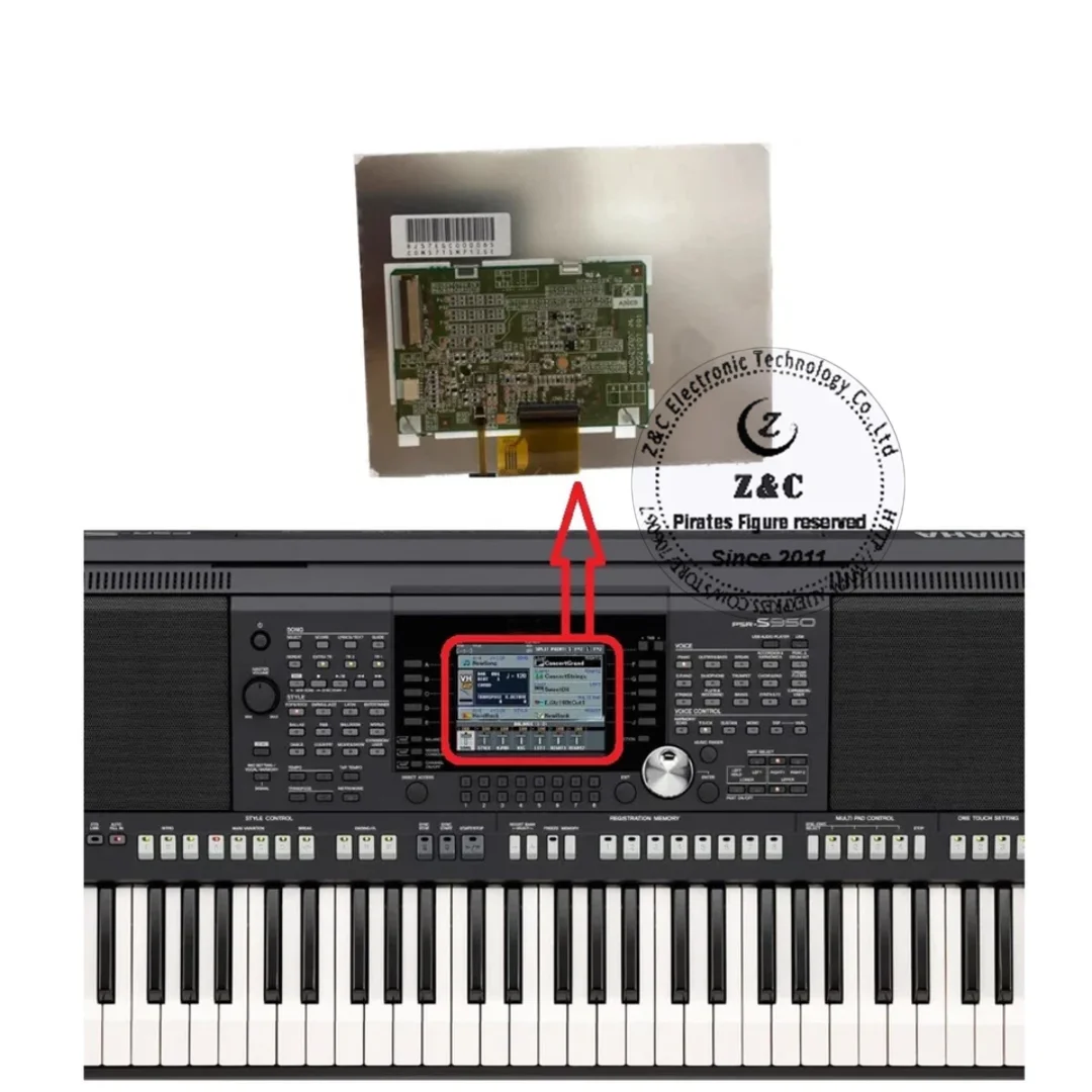 PCB-D5M26-M RJD521287-001 for Yamaha PSR/S950 NEW Original 5.7 inch LCD Display Screen, Electronic Matrix Repair Replacement