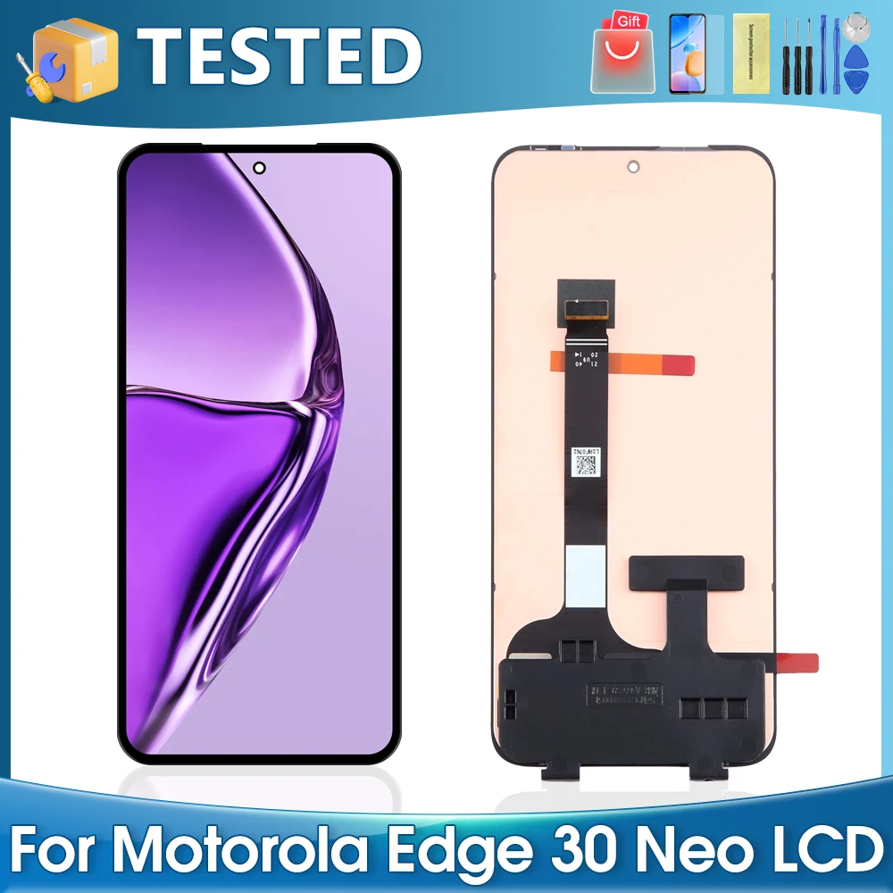 

6.28''For Motorola Edge 30 Neo For Moto Edge 30 Neo XT2245-1 LCD Display Touch Screen Digitizer Assembly Replacement