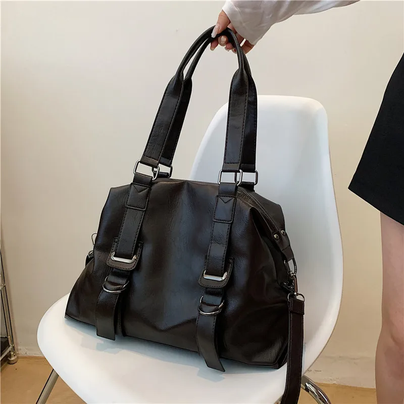 Vintage women's tote bag 2023 new large capacity travel bag women's shoulder bag crossbody bag handbag hand bag ladies