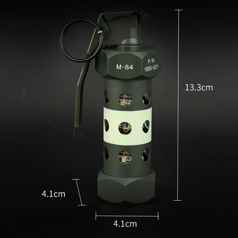 Camping Light Tactical M84 Grenade Dummy Flash Bang Outdoor LED Lamp Imitation Model Cosplay Props Cosplay Gears