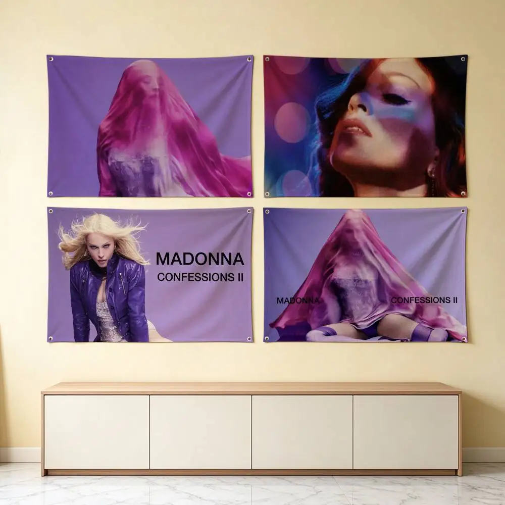 Madonn Confessions II Art 2026  Flags Wall Hanging Tapestry Outdoor Garage Room Decorative flag Background Blanket