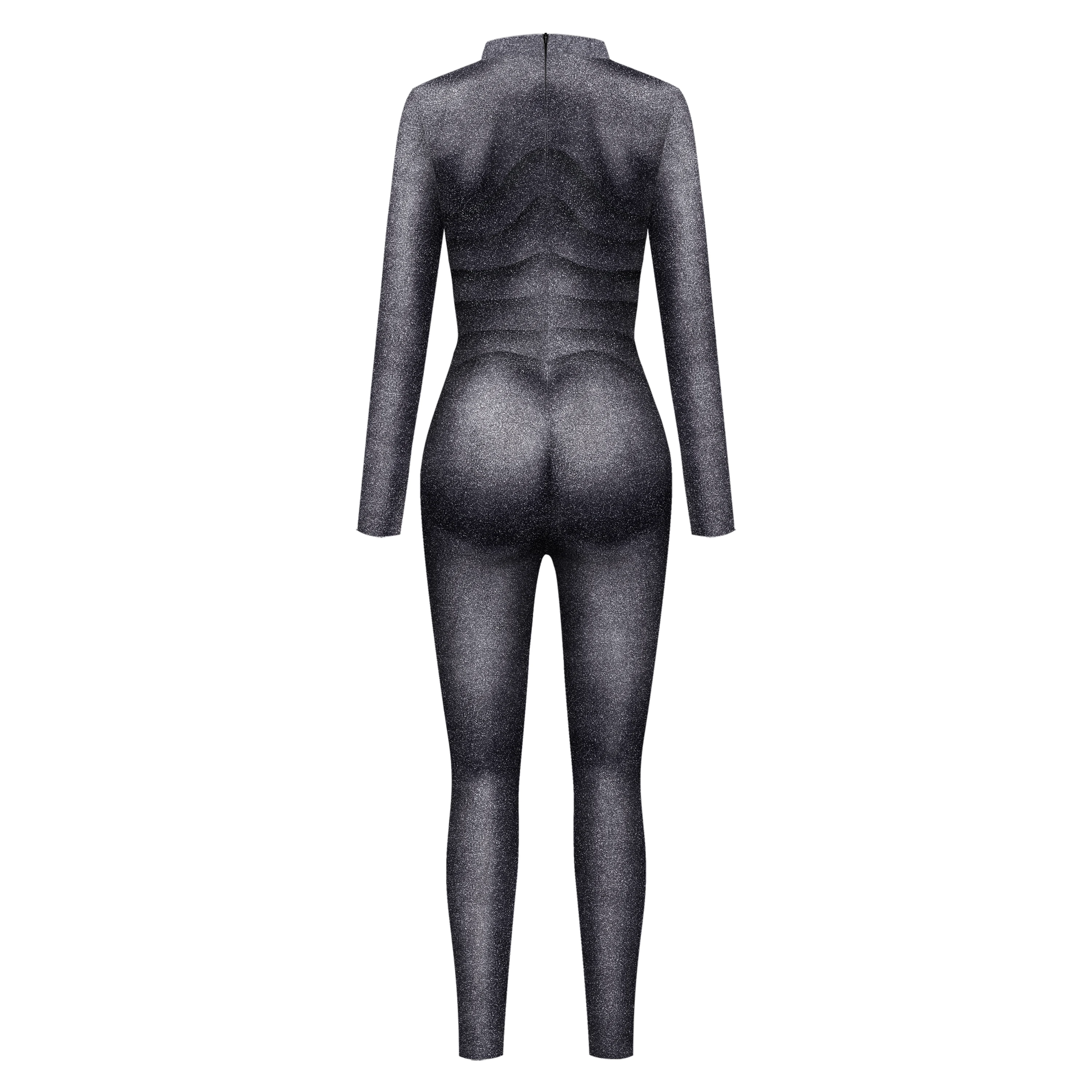 Star Trekking Movie Bodysuit Seven of Nine Halloween Cosplay Costume Unisex Party Jumpsuits Rave Skinny Slim Spandex Zentai Suit