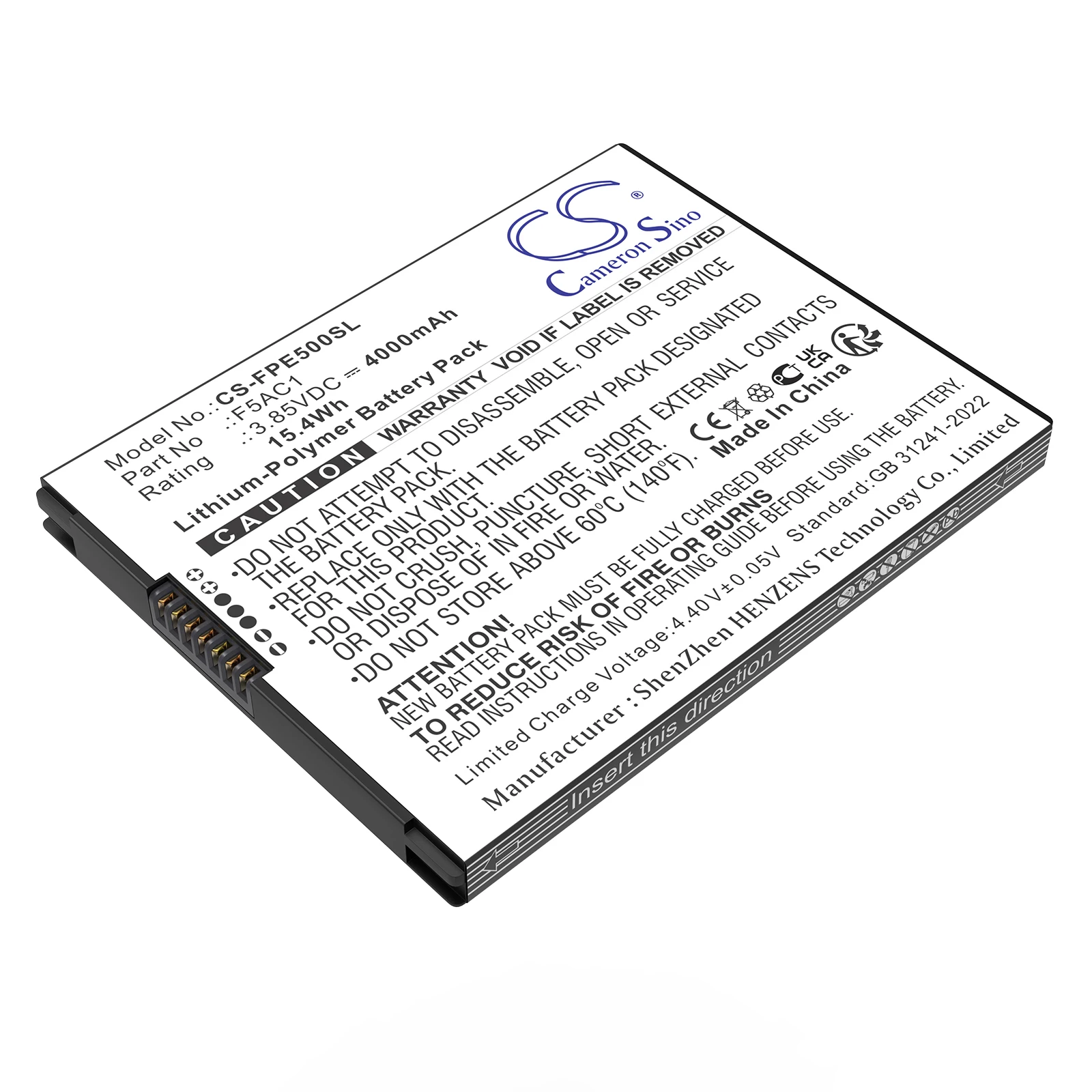 CS Replacement Battery for Fairphone Fairphone 5 PN:F5AC1 4000mAh / 15.4Wh
