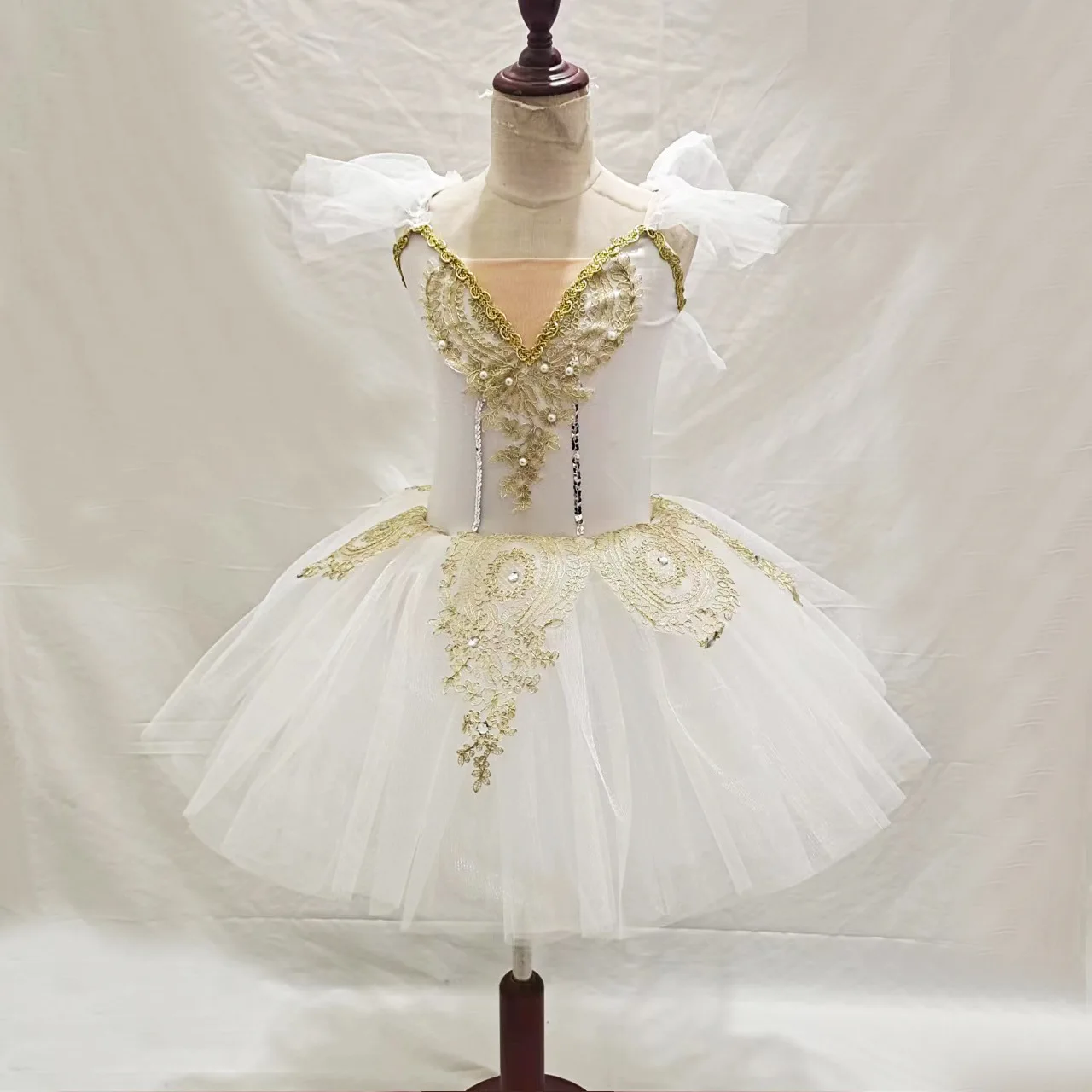 Kinder rosa Ballett Tutu Rock Schwan See Tanz Gaze Rock Mädchen Ballett Kleid Tanz Kostüm Prinzessin Kleid Leistung Tanz kleidung