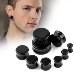 2PCS/Lot Stone Ear Plugs Gauges Earrings Women Men Ear Plug Flesh Tunnel Piercing Expander Ear Stretcher Body Piercing Jewelry