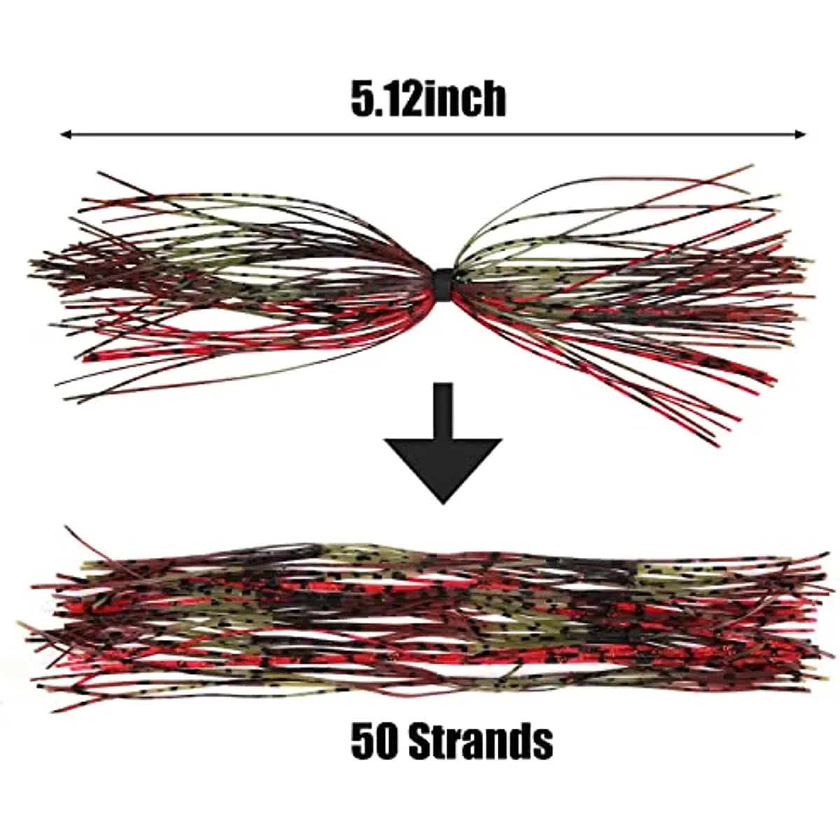 24/48/60Pcs Spinnerbait Skirts Jig Bait Bass lure Silicone Skirts DIY Spinner Bait Buzzbaits Jig Fishing lure Accessories