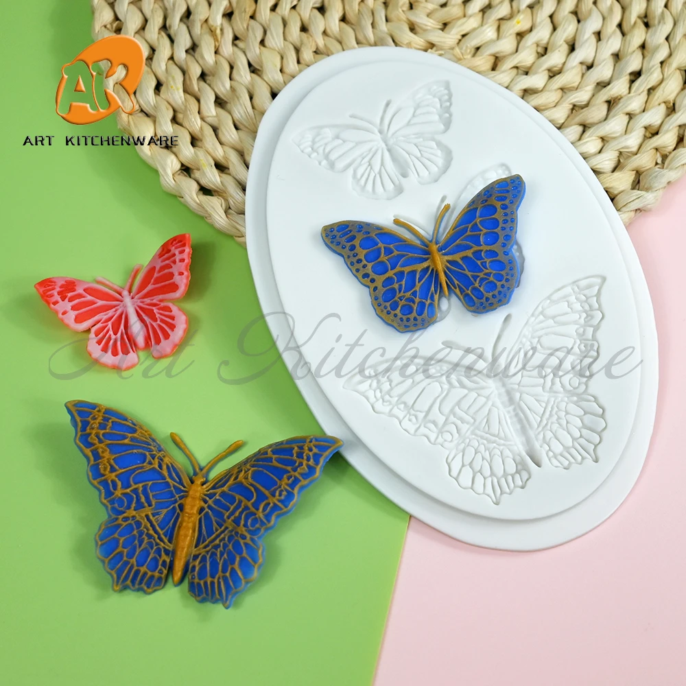 Butterflies Fondant Silicone Mold Cake Molds DIY Cake Decorating Tools Chocolate Gumpaste Moulds Candy Resin Clay Mould