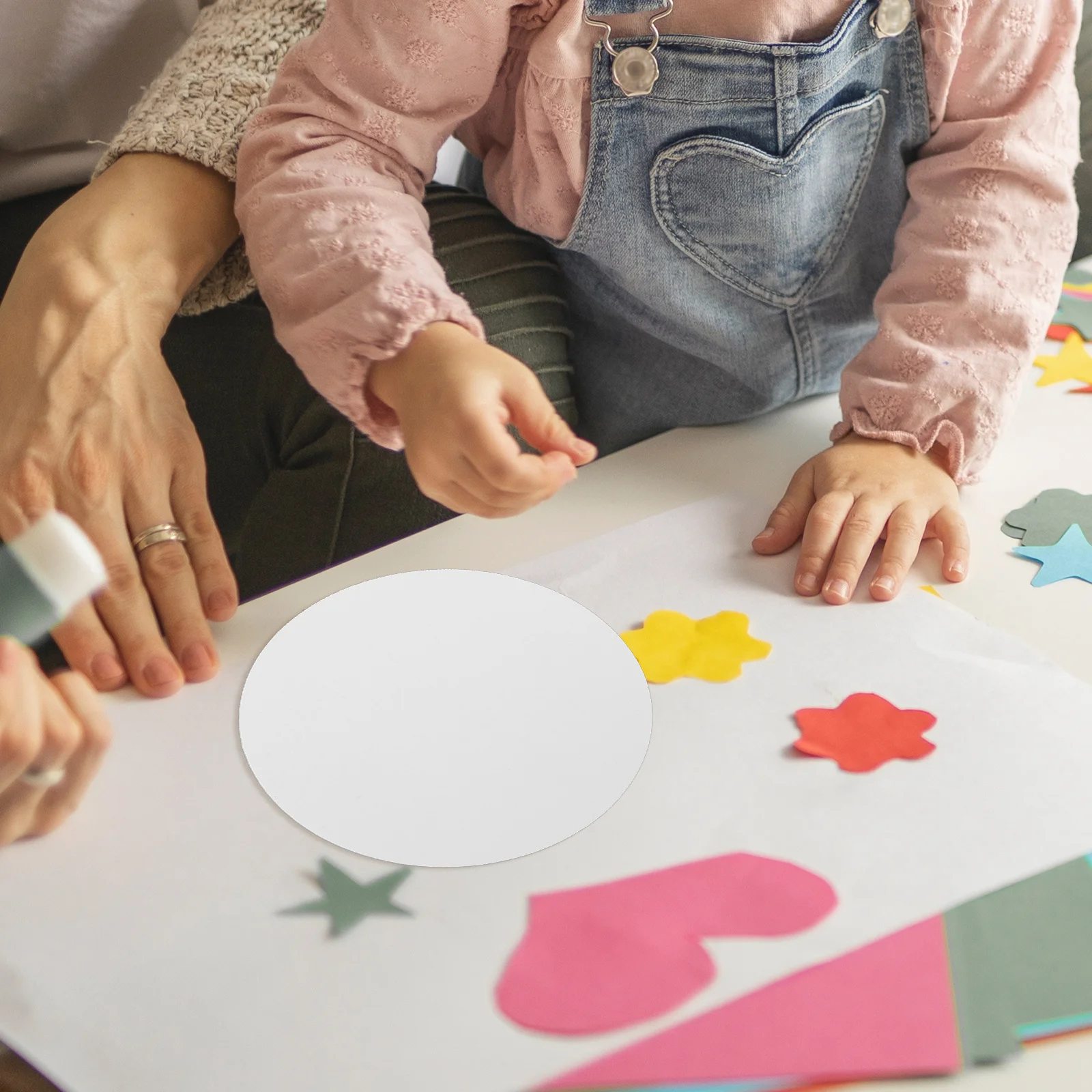 100 قطعة من الورق المقوى الملون المستدير للمشروعات الفنية لوحة زيتية بألوان مائية ذاتية الصنع أوراق ألوان أوريغامي لـ