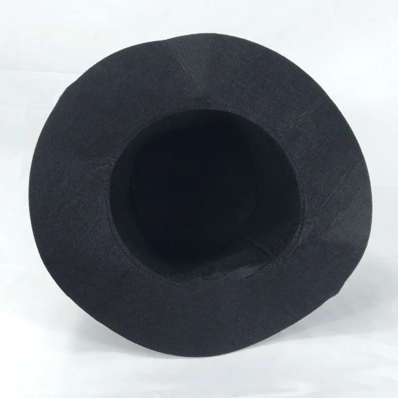 50JB Magician Top Hat Black Top Hat Magician Performed Hat Carnival Nightclub Bowler Top Hat Jazz Stage Ringmaster Hat