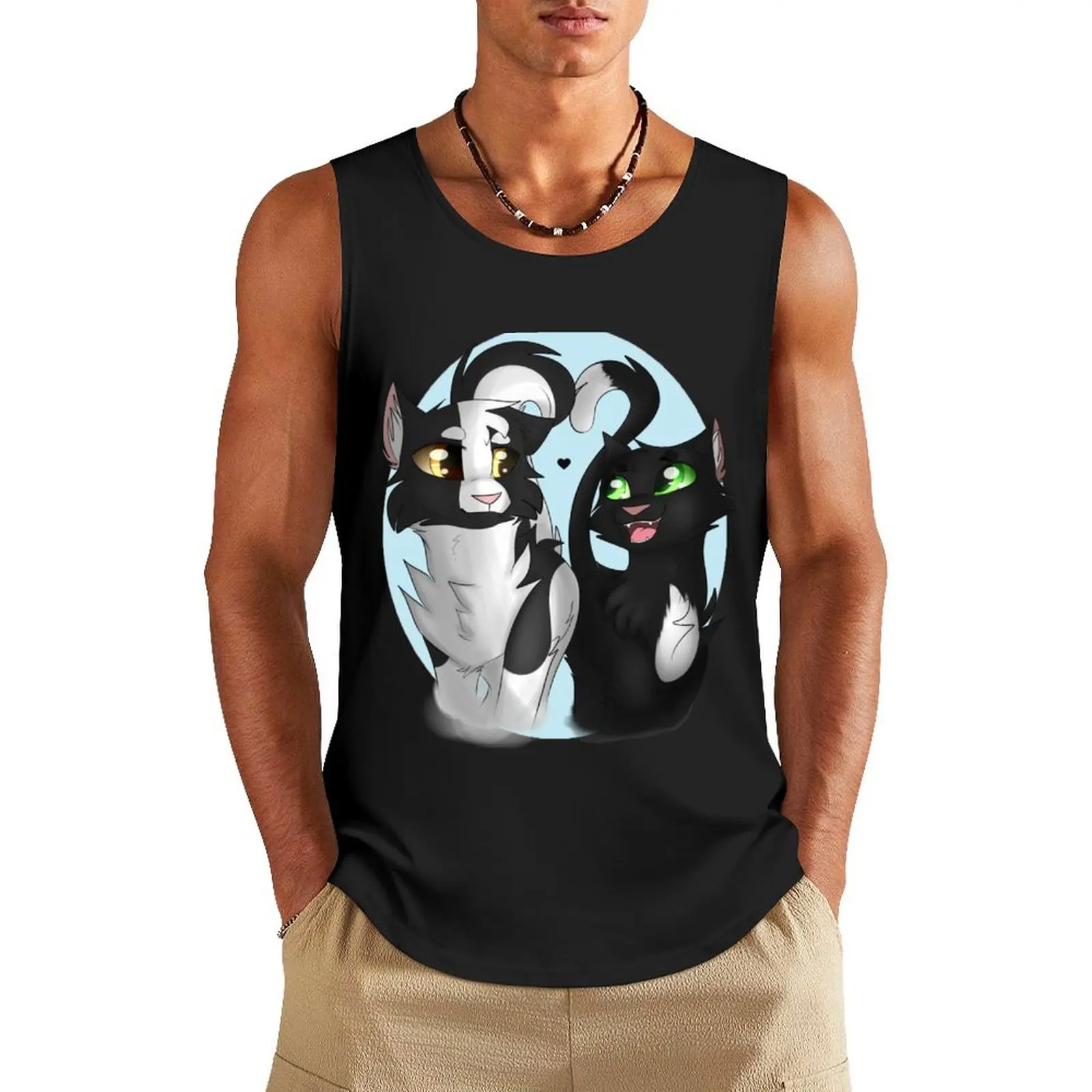 Майка мужская без рукавов, летняя, 2024